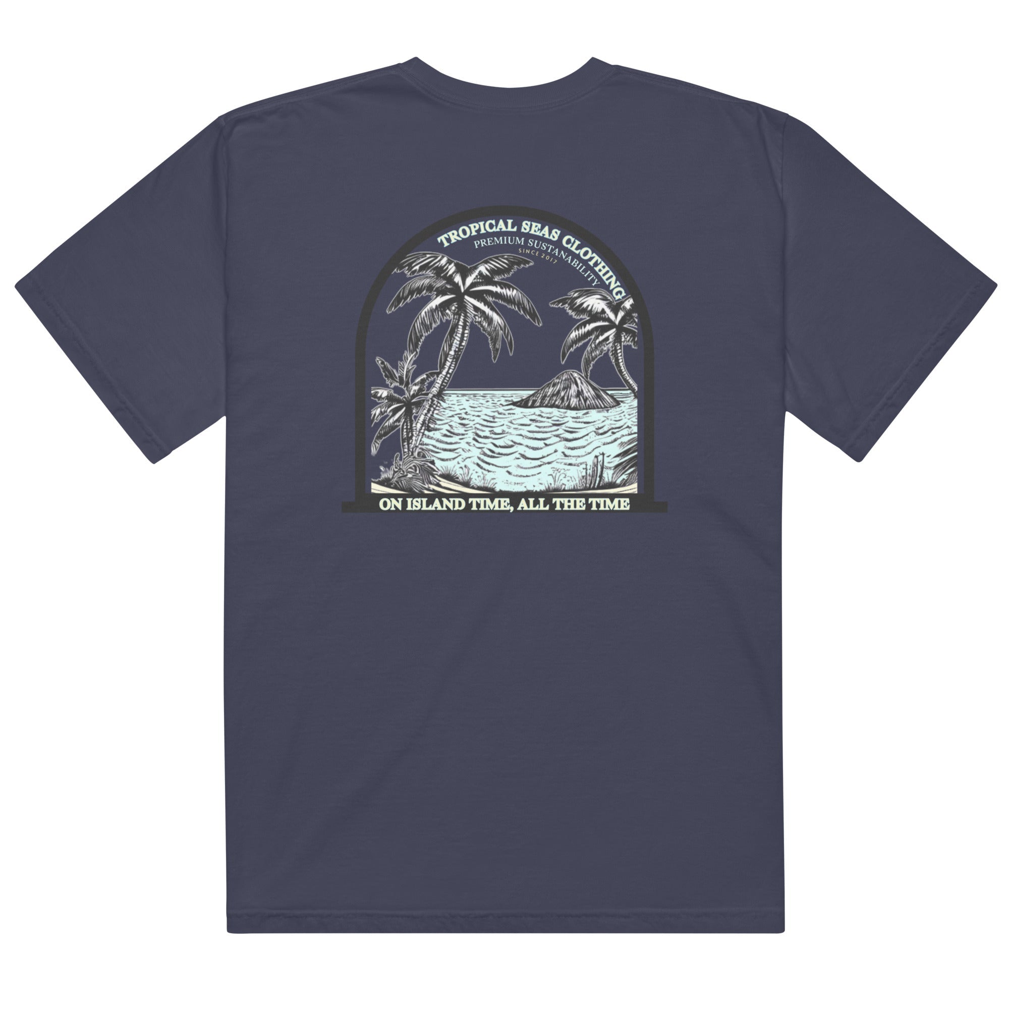 Men’s Island Time, All the Time Heavyweight T-Shirt - Luna BR wear co.