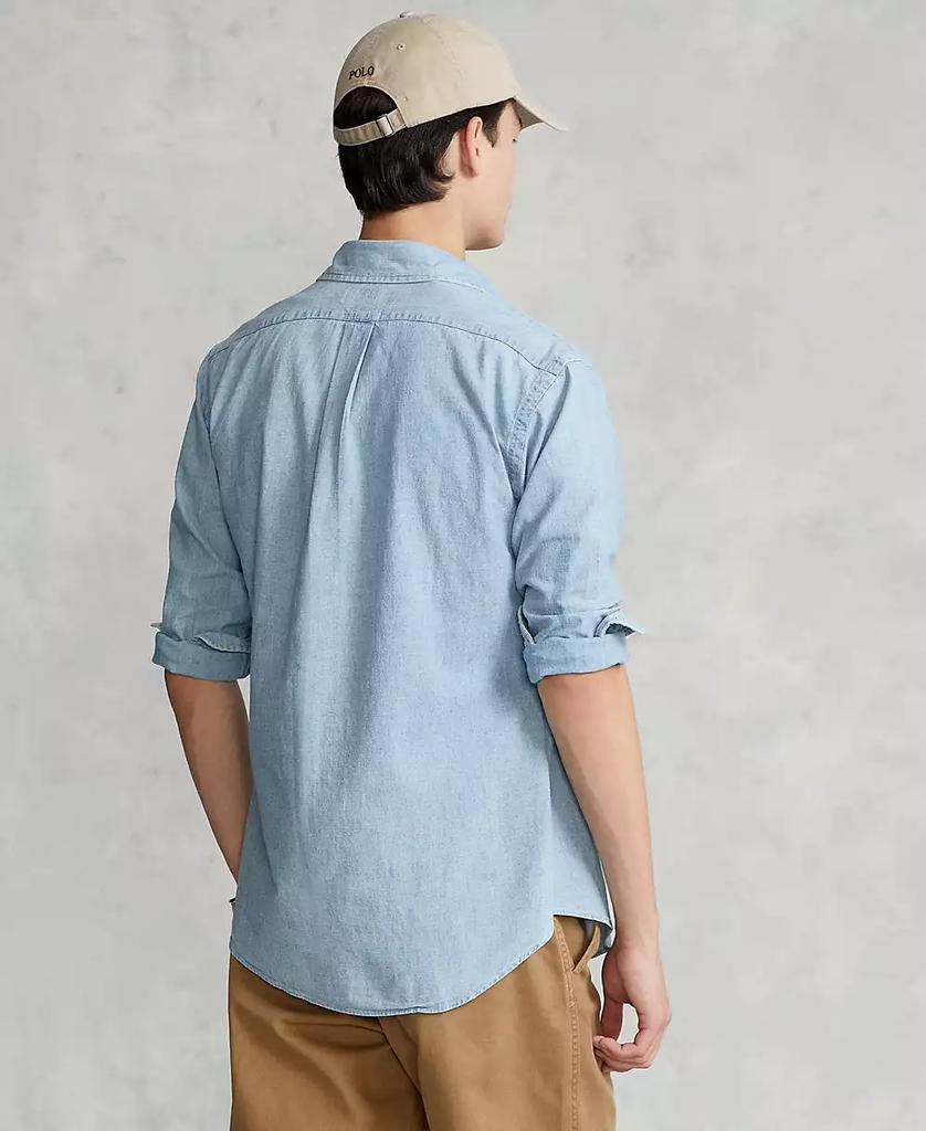 Men's Long Sleeve Classic-Fit Chambray Shirt - XIOR LUXE