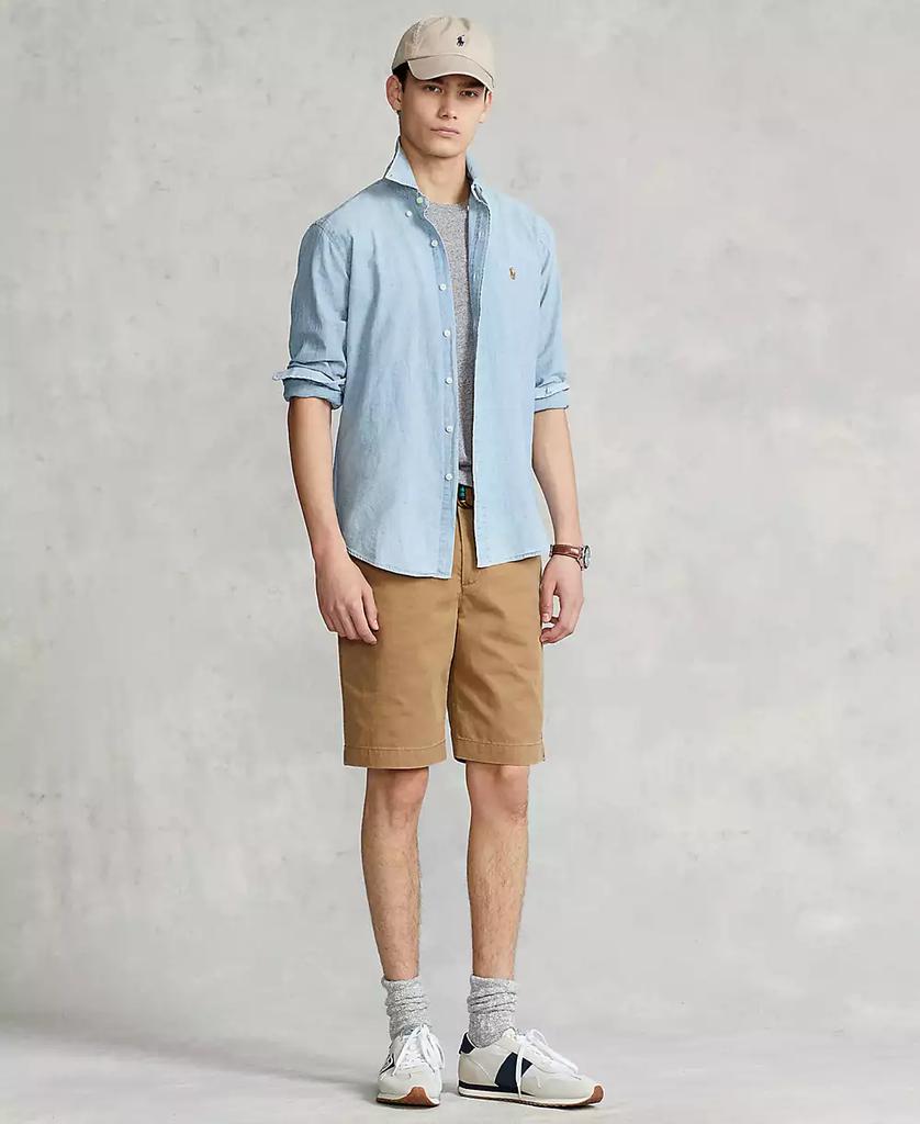 Men's Long Sleeve Classic-Fit Chambray Shirt - XIOR LUXE