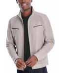 Men's Perforated Faux Leather Moto Jacket, Created for Macy's - Luna BR wear co.