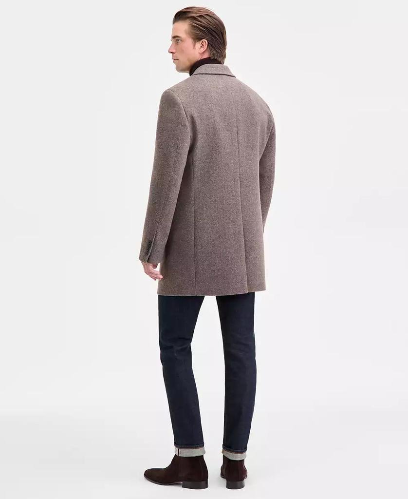 Men's Prosper Wool-Blend Slim Fit Overcoat - Luna BR wear co.