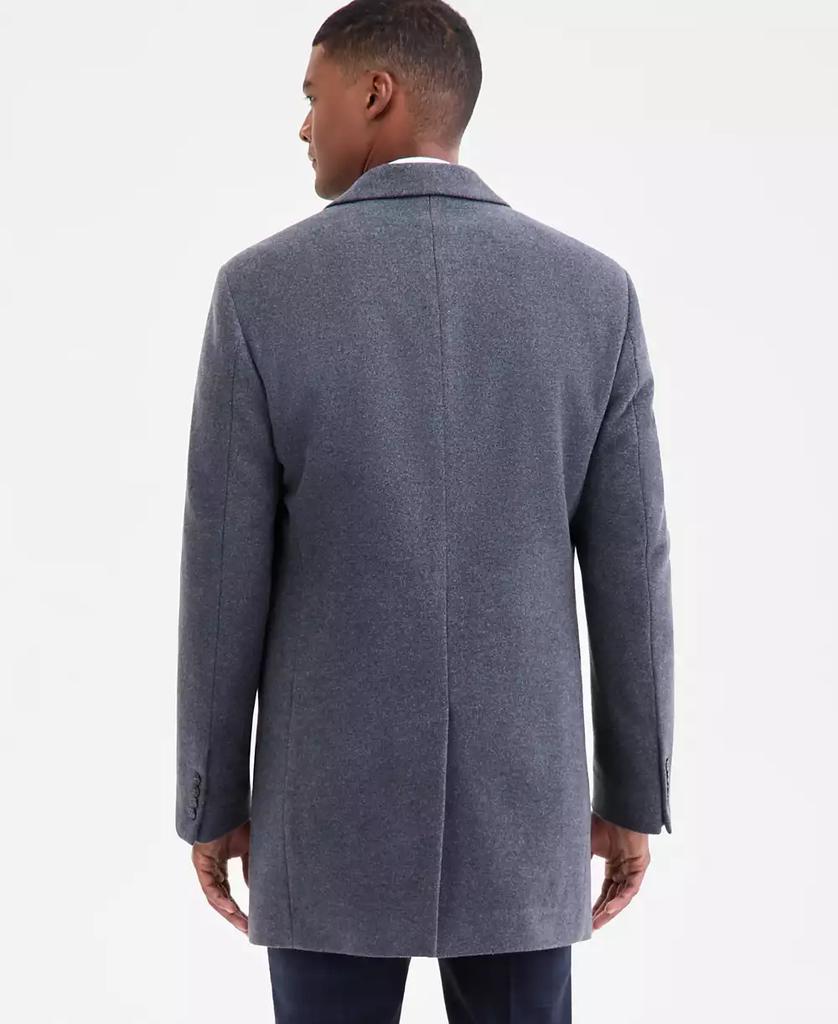 Men's Prosper Wool-Blend Slim Fit Overcoat - Luna BR wear co.
