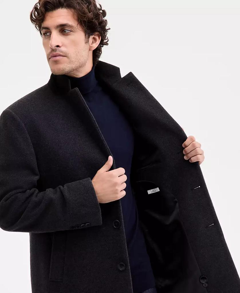 Men's Prosper Wool-Blend Slim Fit Overcoat - Luna BR wear co.