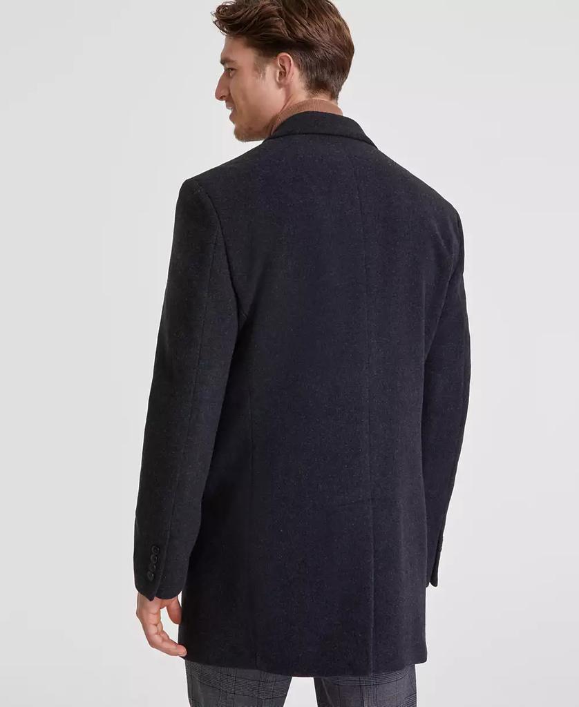 Men's Prosper Wool-Blend Slim Fit Overcoat - Luna BR wear co.