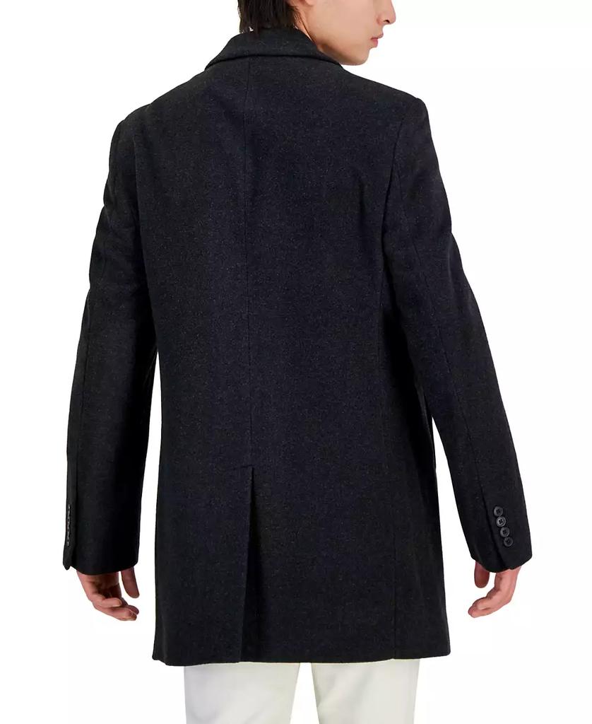 Men's Prosper Wool-Blend Slim Fit Overcoat - Luna BR wear co.
