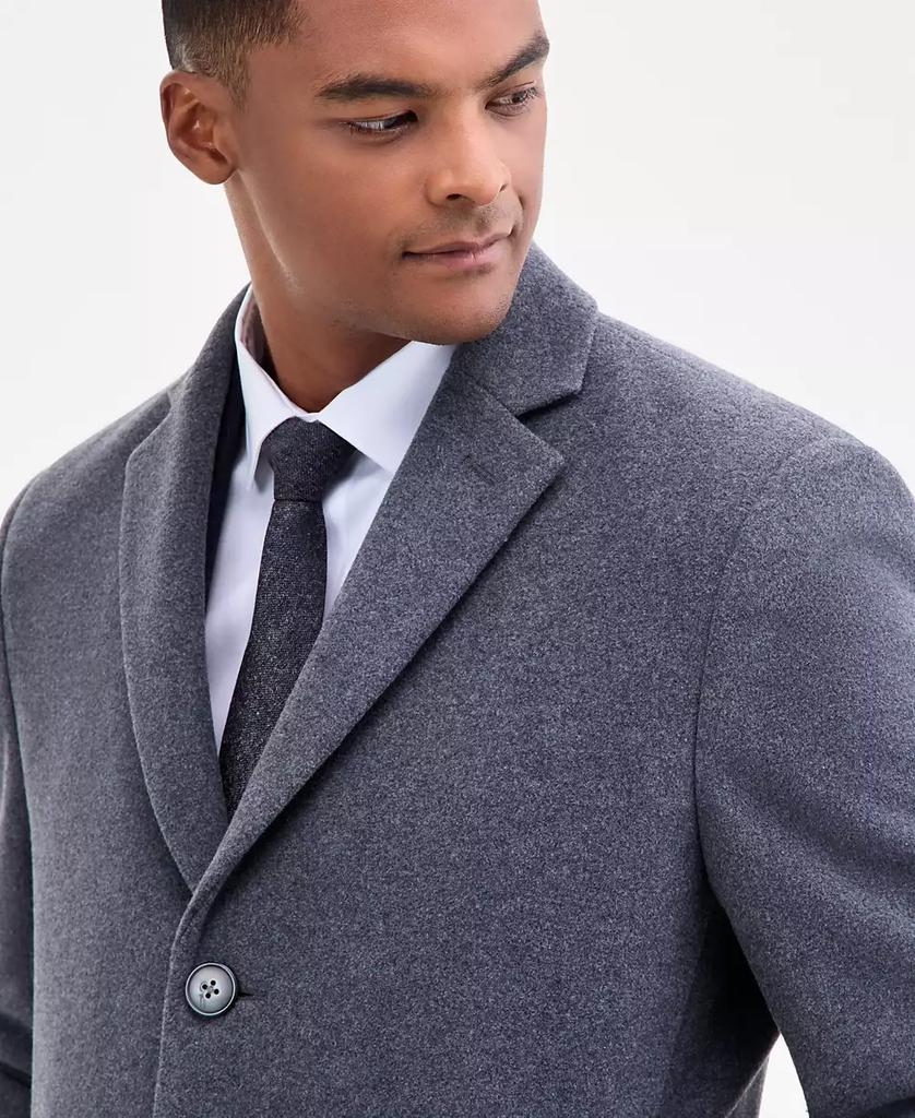 Men's Prosper Wool-Blend Slim Fit Overcoat - Luna BR wear co.