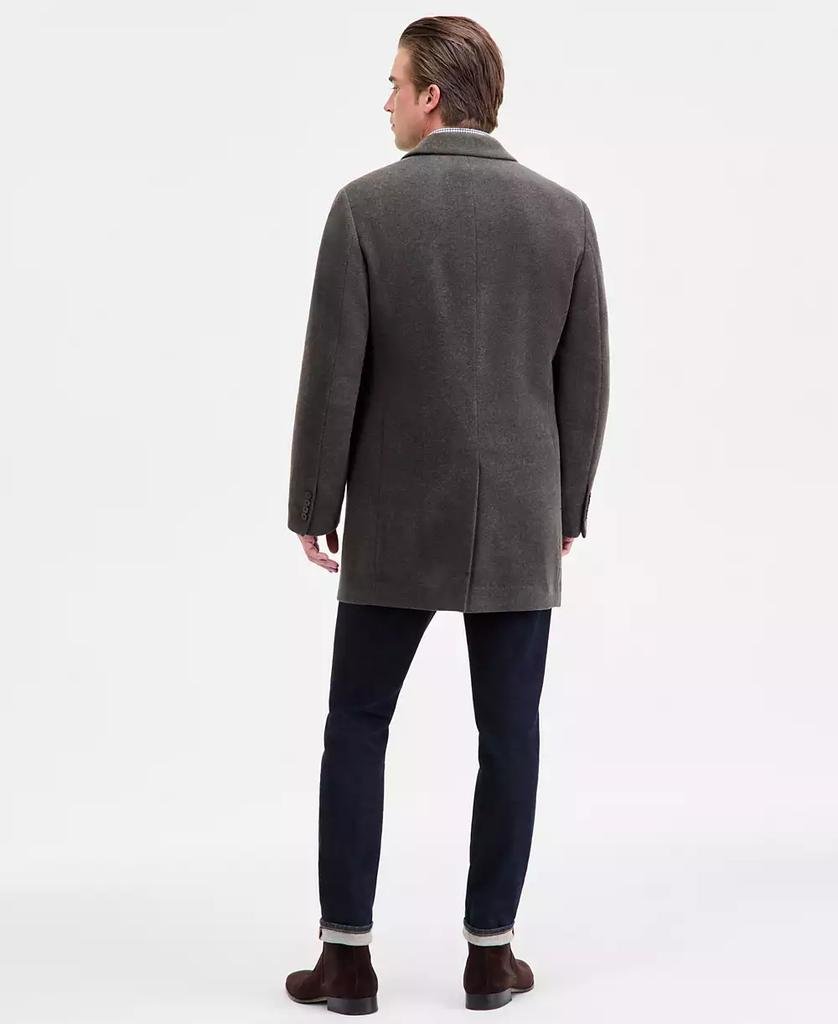 Men's Prosper Wool-Blend Slim Fit Overcoat - Luna BR wear co.