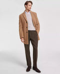 Men's Prosper Wool-Blend Slim Fit Overcoat - Luna BR wear co.