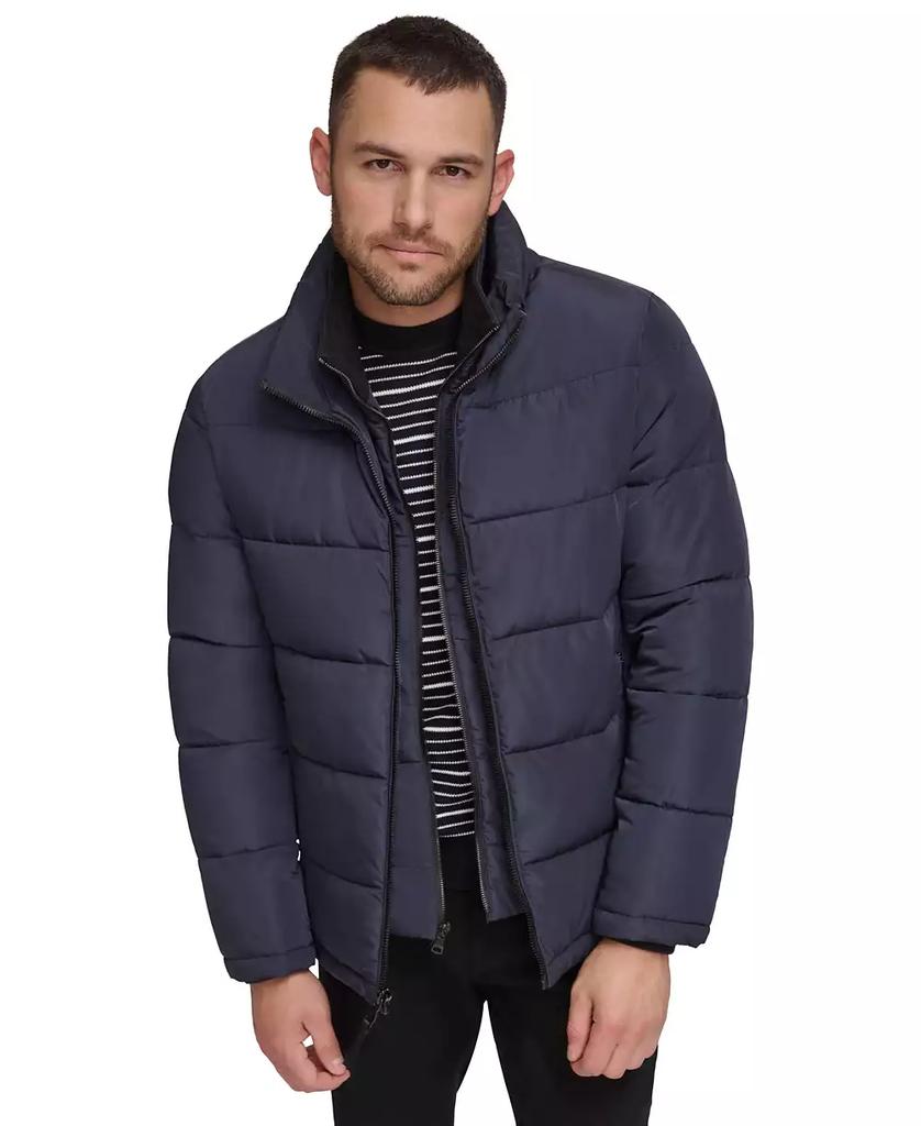 Men's Puffer With Set In Bib Detail, Created for Macy's - Luna BR wear co.
