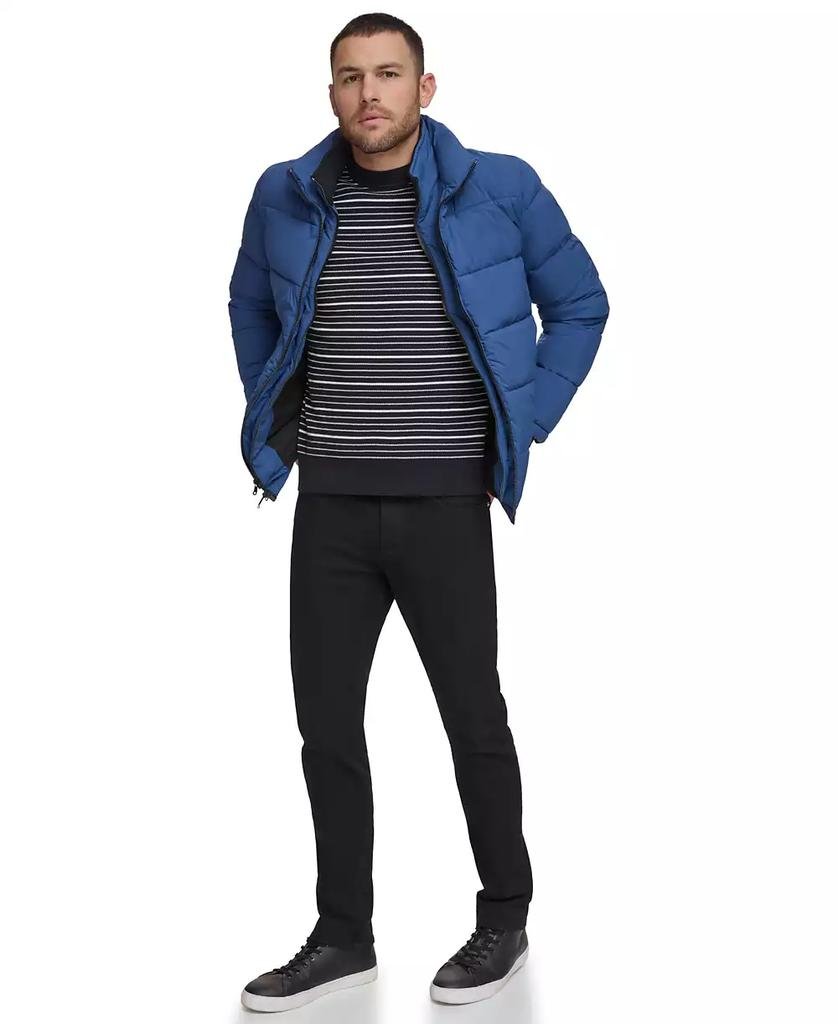 Men's Puffer With Set In Bib Detail, Created for Macy's - Luna BR wear co.