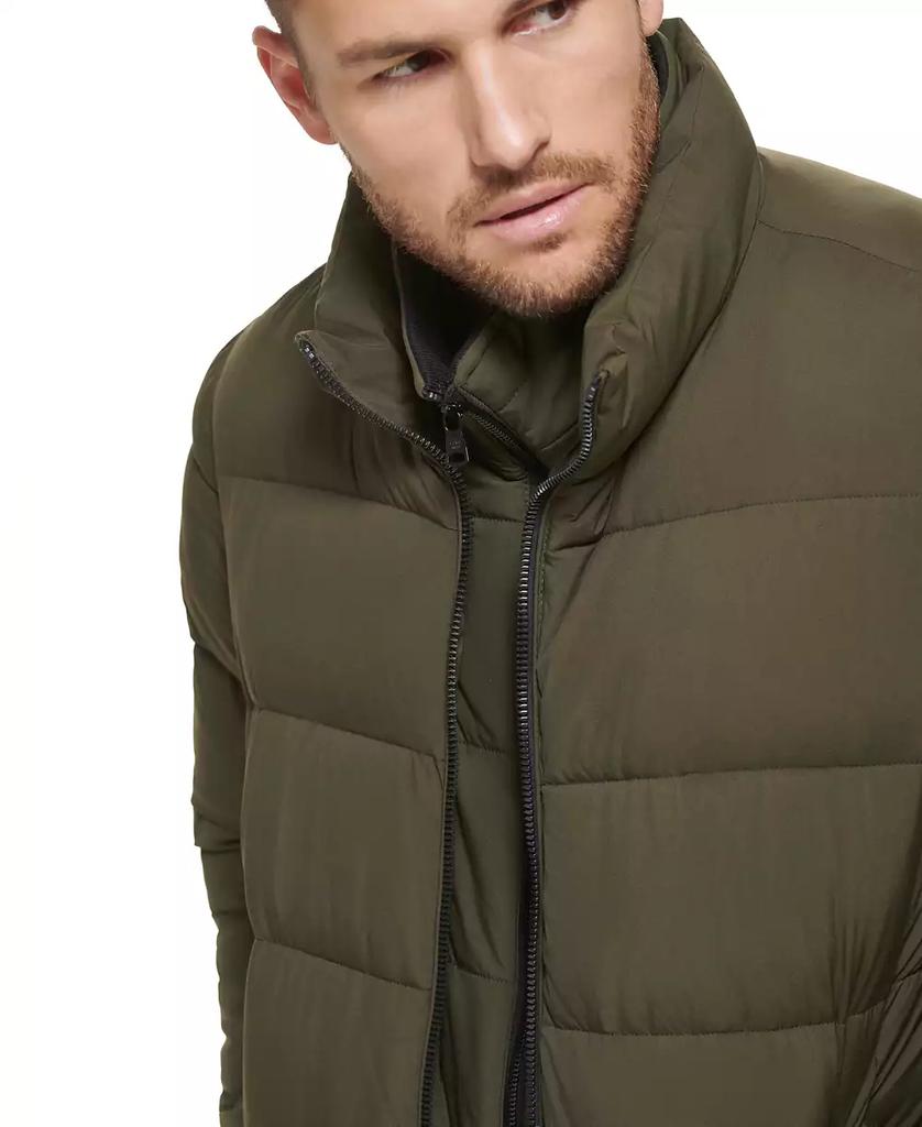 Men's Puffer With Set In Bib Detail, Created for Macy's - Luna BR wear co.