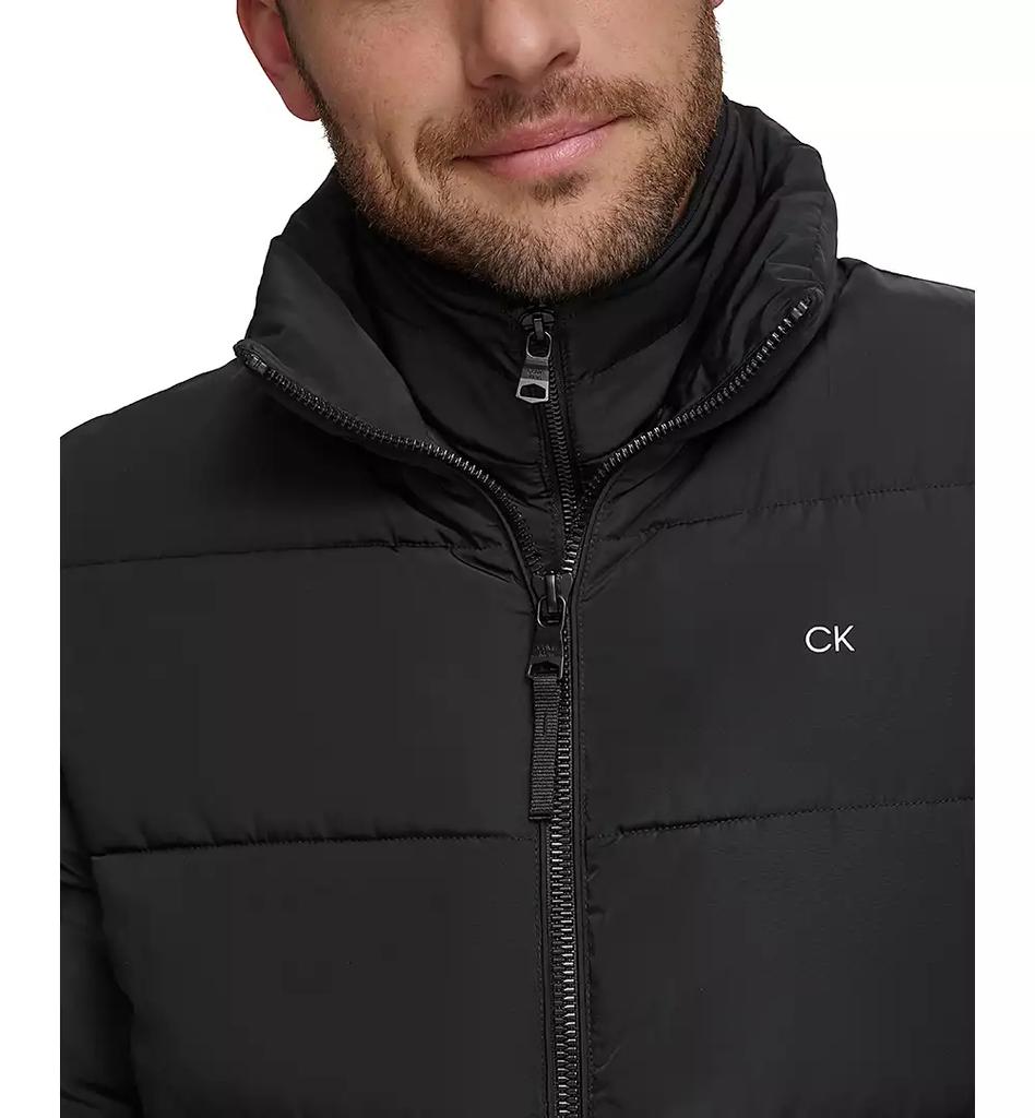 Men's Puffer With Set In Bib Detail, Created for Macy's - Luna BR wear co.