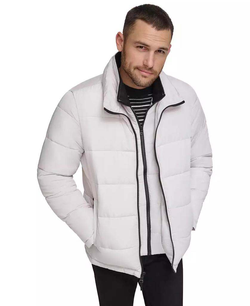 Men's Puffer With Set In Bib Detail, Created for Macy's - Luna BR wear co.
