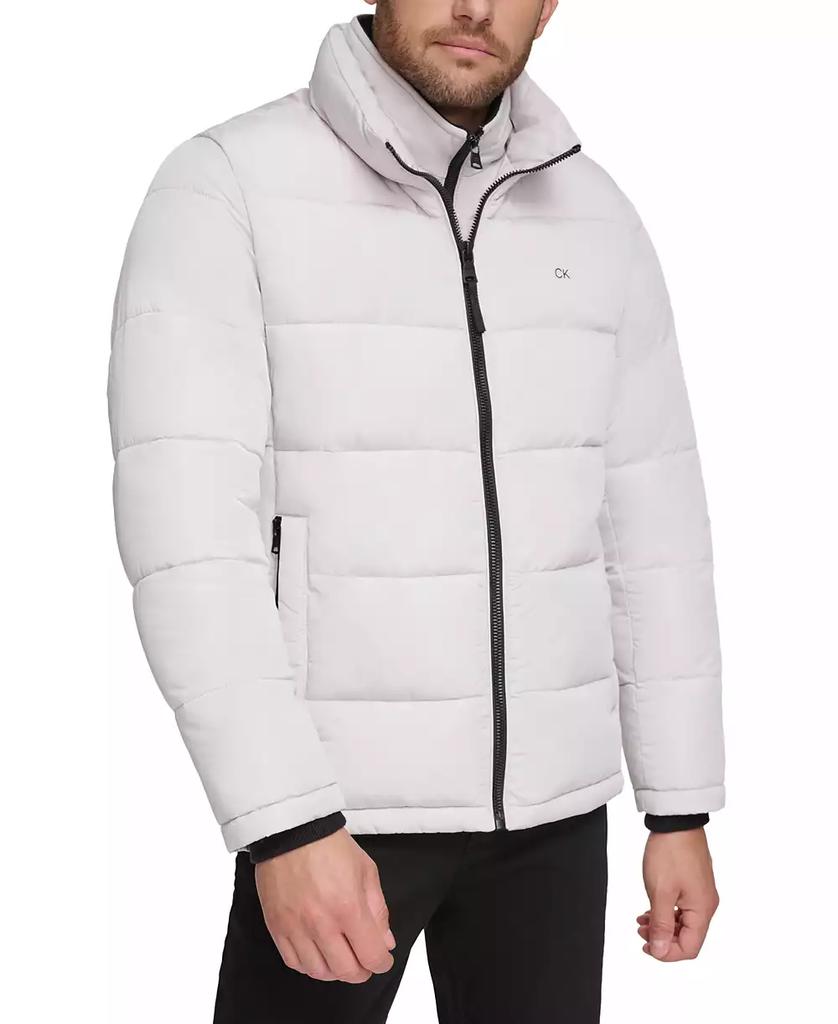 Men's Puffer With Set In Bib Detail, Created for Macy's - Luna BR wear co.