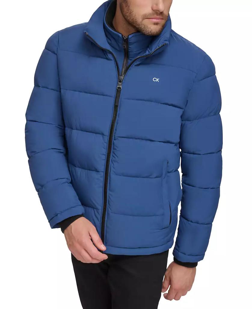 Men's Puffer With Set In Bib Detail, Created for Macy's - Luna BR wear co.