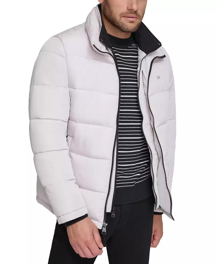 Men's Puffer With Set In Bib Detail, Created for Macy's - Luna BR wear co.