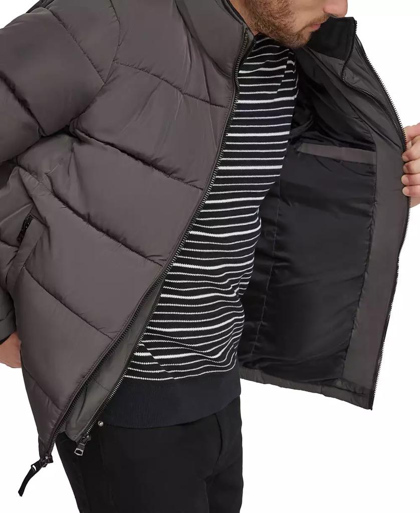 Men's Puffer With Set In Bib Detail, Created for Macy's - Luna BR wear co.