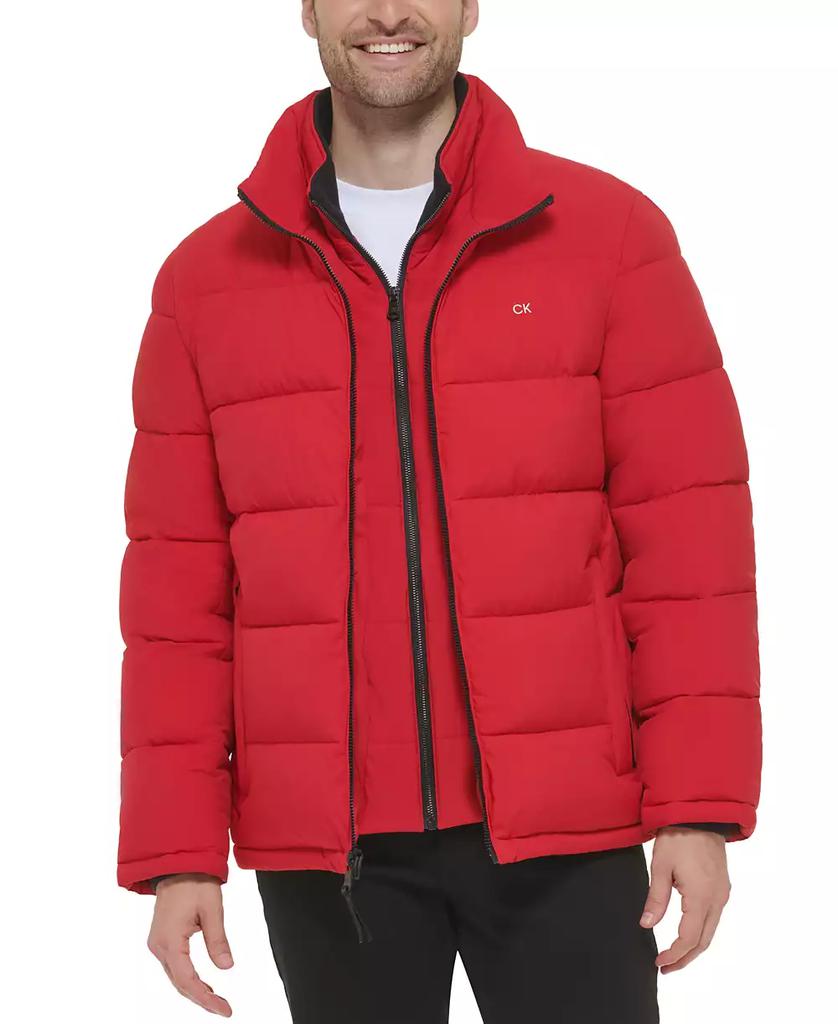 Men's Puffer With Set In Bib Detail, Created for Macy's - Luna BR wear co.