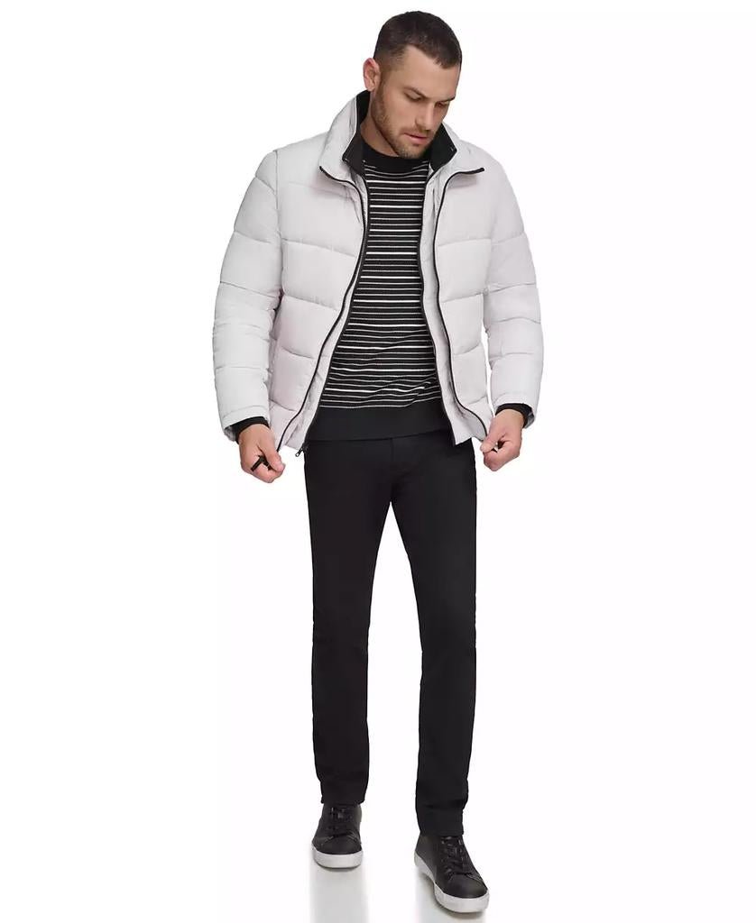 Men's Puffer With Set In Bib Detail, Created for Macy's - Luna BR wear co.
