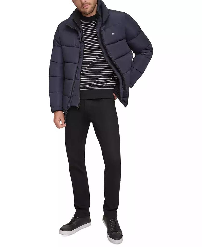 Men's Puffer With Set In Bib Detail, Created for Macy's - Luna BR wear co.