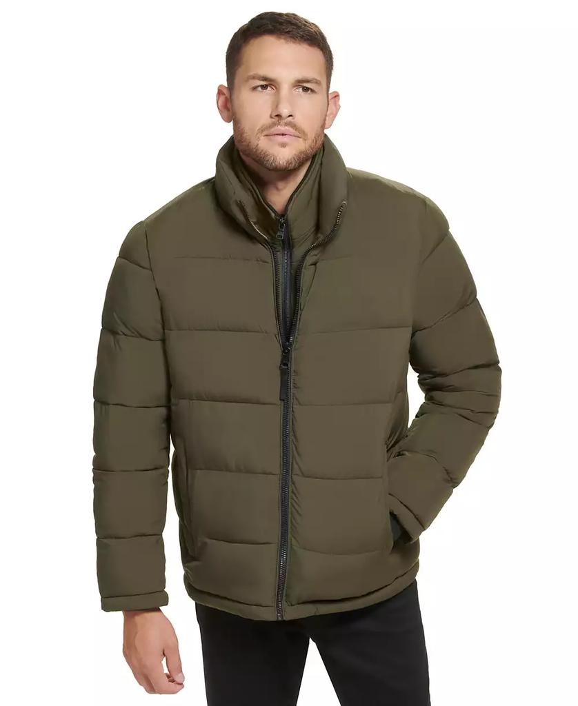 Men's Puffer With Set In Bib Detail, Created for Macy's - Luna BR wear co.