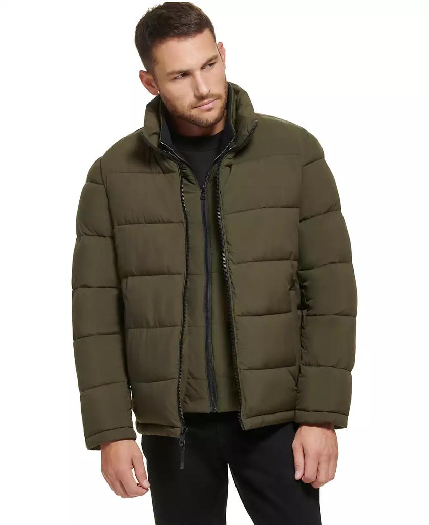 Men's Puffer With Set In Bib Detail, Created for Macy's - Luna BR wear co.