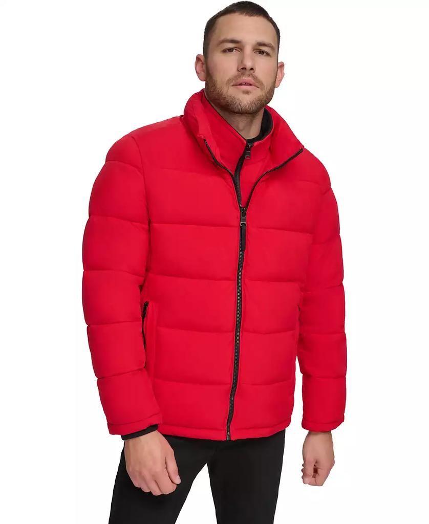 Men's Puffer With Set In Bib Detail, Created for Macy's - Luna BR wear co.