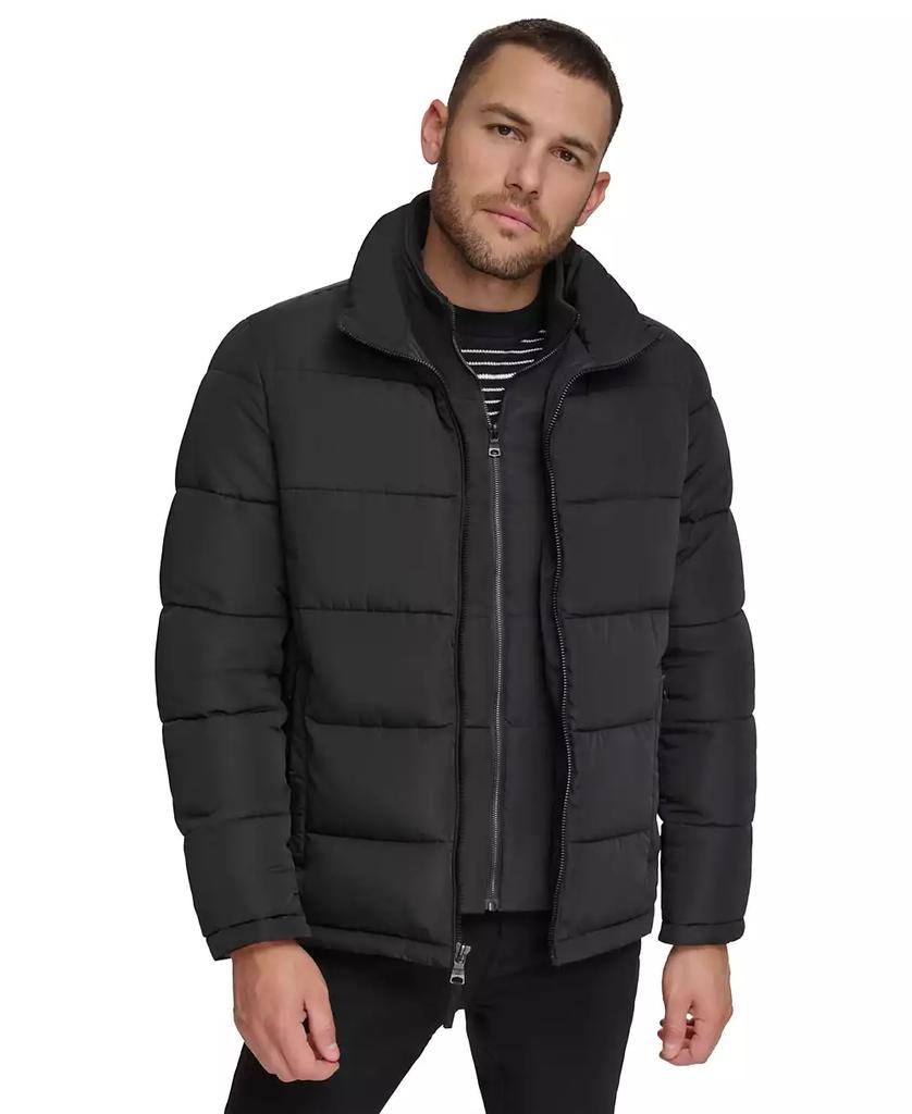 Men's Puffer With Set In Bib Detail, Created for Macy's - Luna BR wear co.