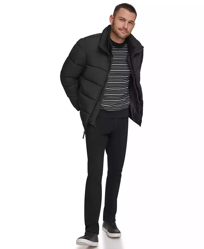 Men's Puffer With Set In Bib Detail, Created for Macy's - XIOR LUXE