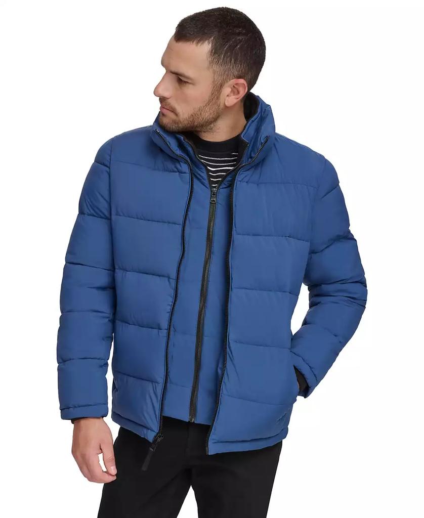 Men's Puffer With Set In Bib Detail, Created for Macy's - XIOR LUXE
