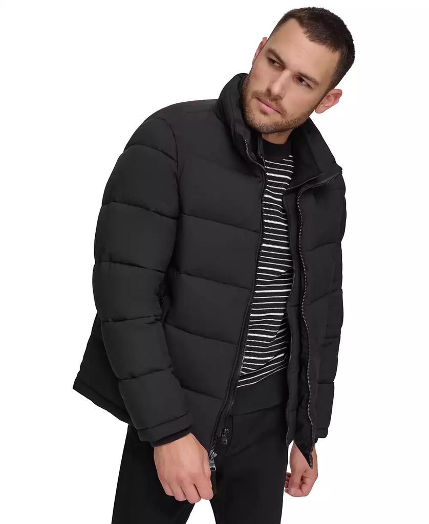 Men's Puffer With Set In Bib Detail, Created for Macy's - XIOR LUXE