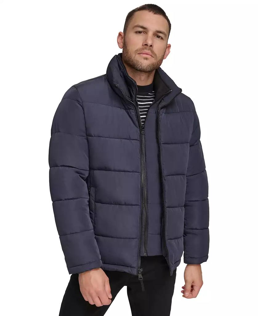 Men's Puffer With Set In Bib Detail, Created for Macy's - XIOR LUXE