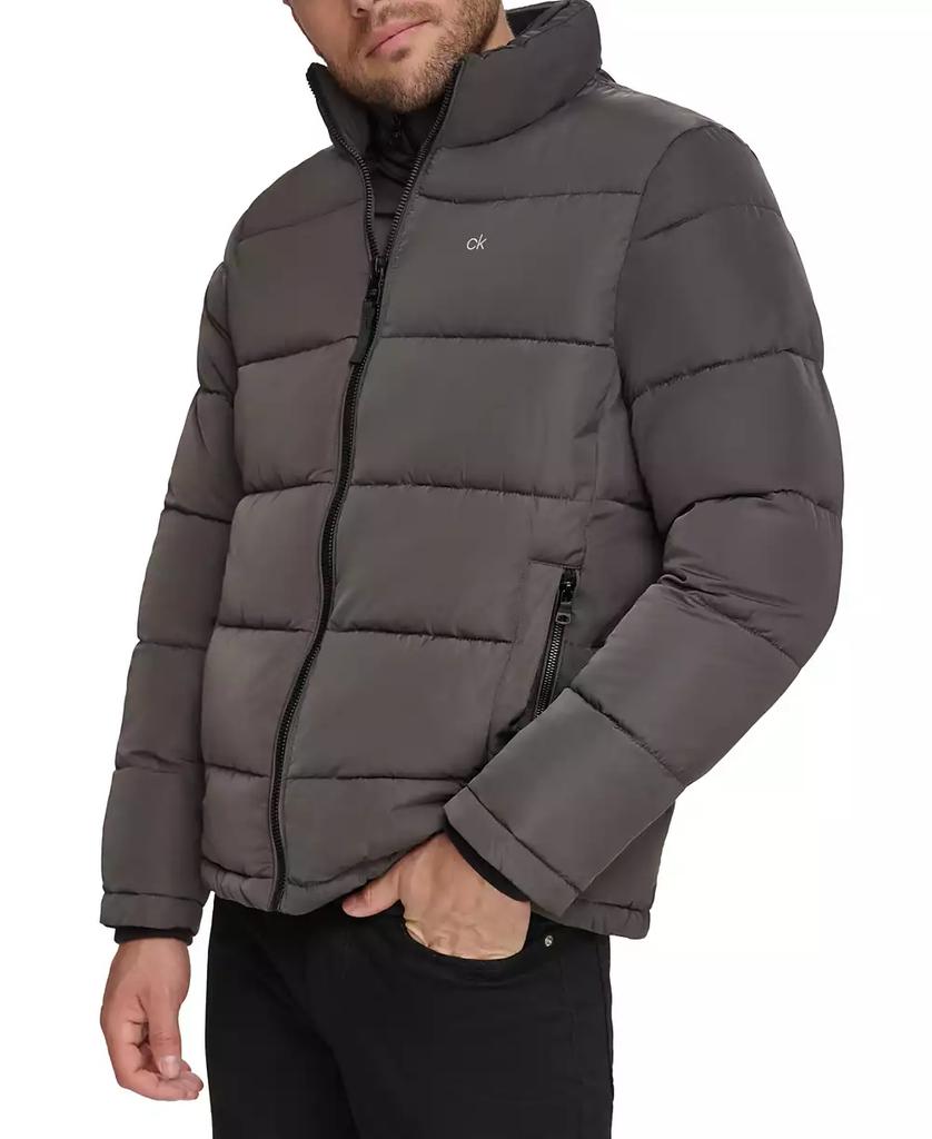 Men's Puffer With Set In Bib Detail, Created for Macy's - XIOR LUXE