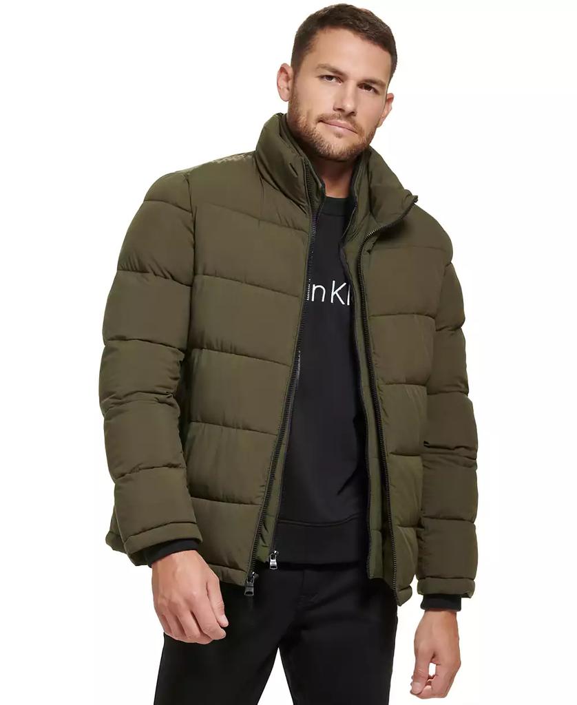 Men's Puffer With Set In Bib Detail, Created for Macy's - XIOR LUXE