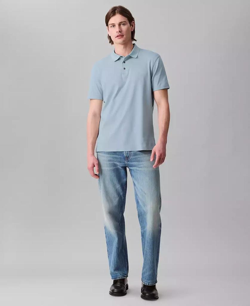 Men's Regular-Fit Smooth Cotton Monogram Logo Polo Shirt - Luna BR wear co.