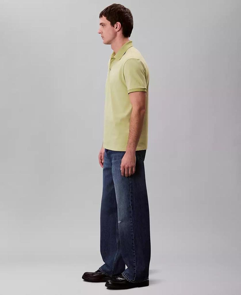 Men's Regular-Fit Smooth Cotton Monogram Logo Polo Shirt - Luna BR wear co.
