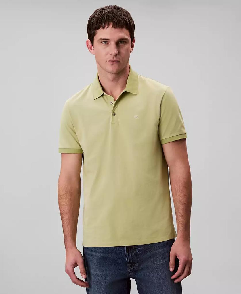 Men's Regular-Fit Smooth Cotton Monogram Logo Polo Shirt - Luna BR wear co.