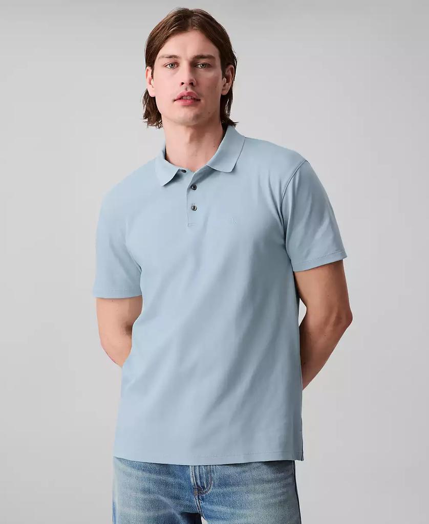 Men's Regular-Fit Smooth Cotton Monogram Logo Polo Shirt - Luna BR wear co.