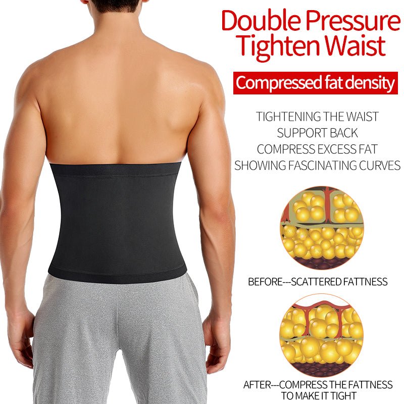 Men's Sauna Body Shaper Waist Trainer Slimming Belt - Luna BR wear co.