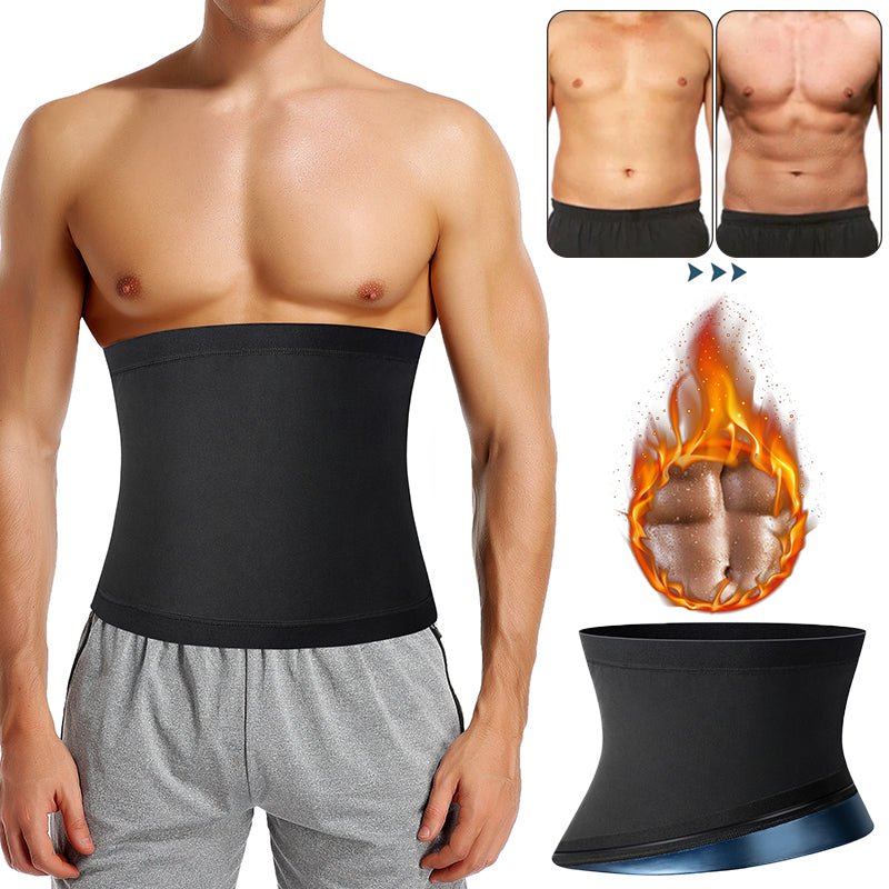 Men's Sauna Body Shaper Waist Trainer Slimming Belt - Luna BR wear co.