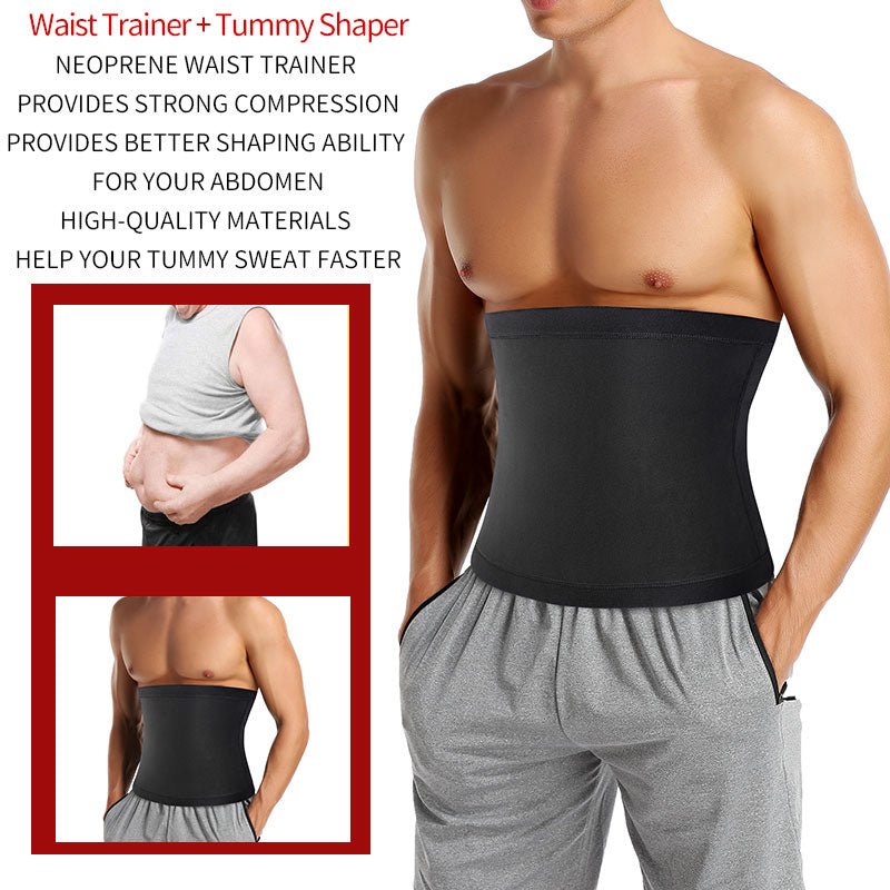 Men's Sauna Body Shaper Waist Trainer Slimming Belt - Luna BR wear co.