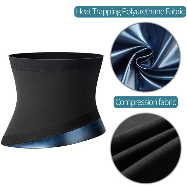 Men's Sauna Body Shaper Waist Trainer Slimming Belt - Luna BR wear co.