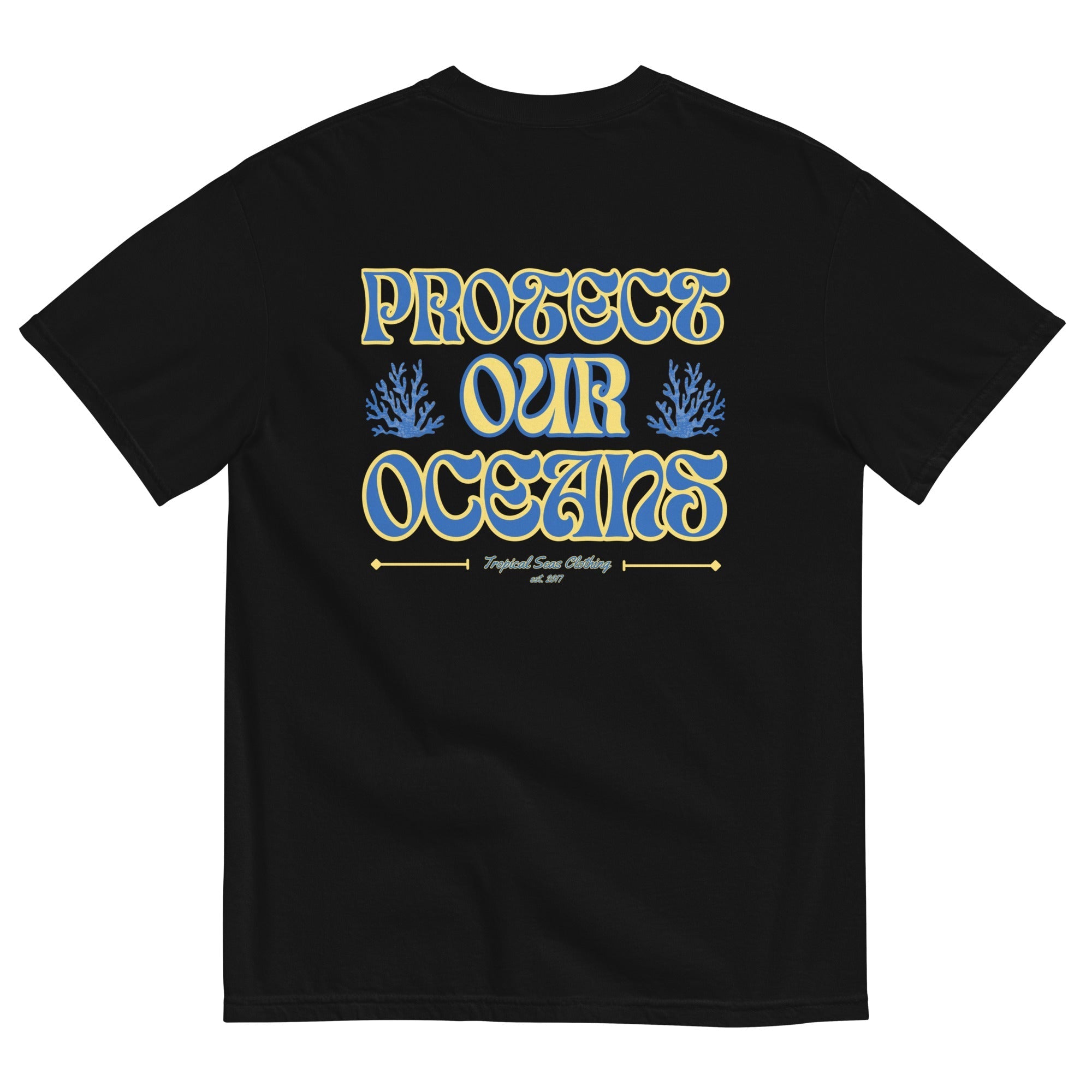 Men’s Save Our Oceans Heavyweight T-shirt - Luna BR wear co.