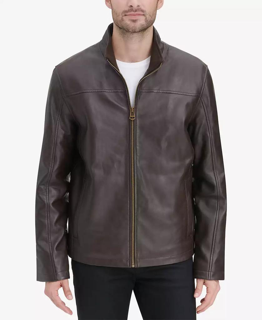 Men's Smooth Leather Jacket, Created for Macy's - Luna BR wear co.