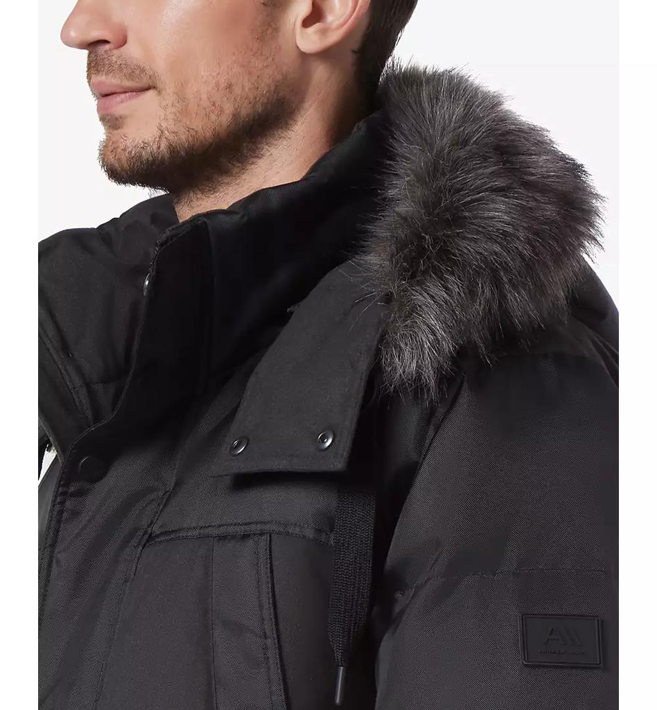 Men's Tripp Oxford Poly & Faux Wool Combo Down Parka - Luna BR wear co.