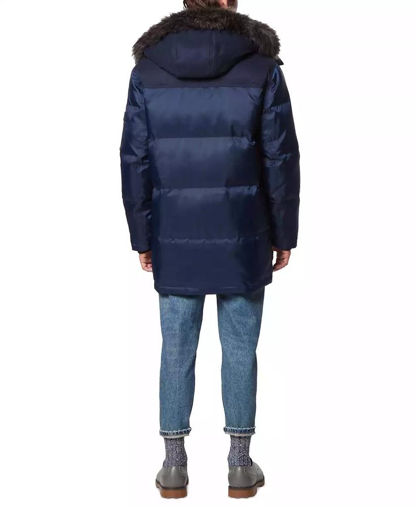 Men's Tripp Oxford Poly & Faux Wool Combo Down Parka - Luna BR wear co.