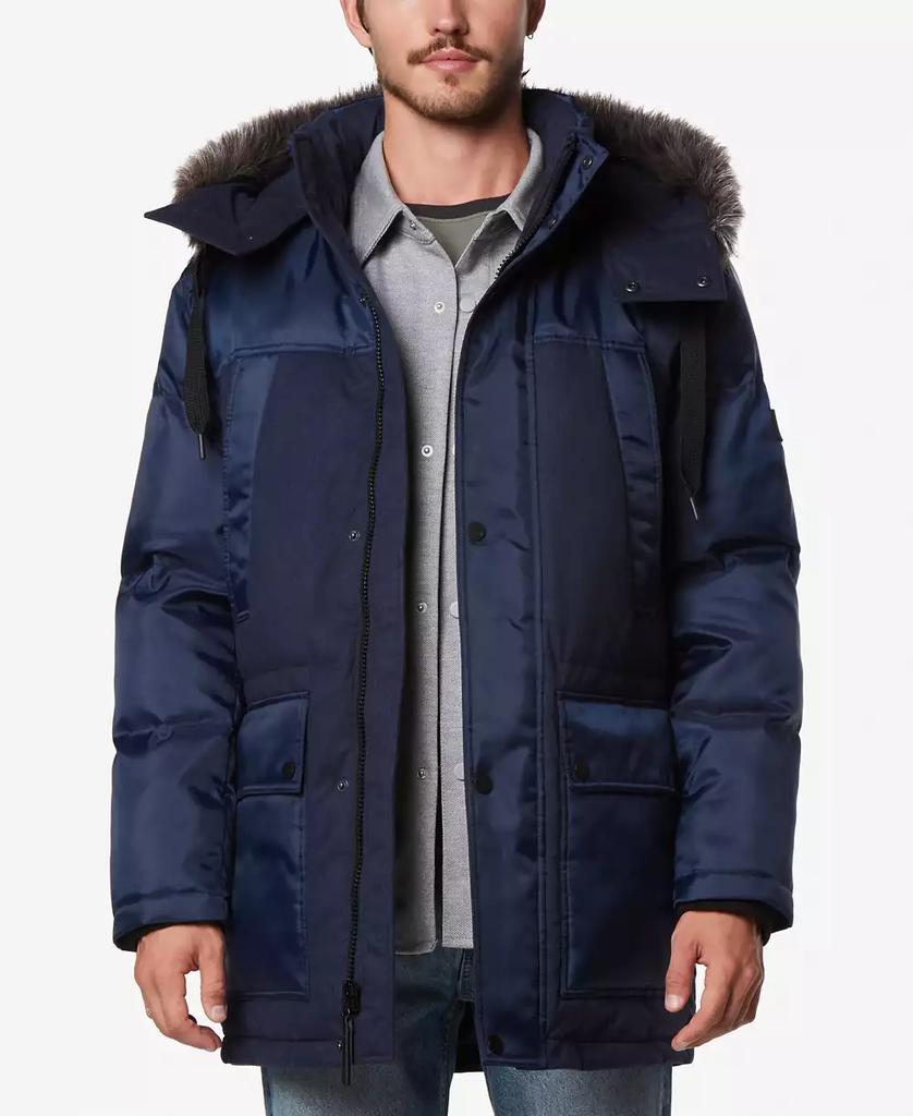 Men's Tripp Oxford Poly & Faux Wool Combo Down Parka - Luna BR wear co.