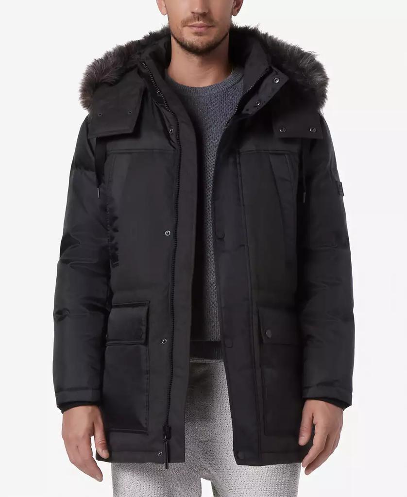 Men's Tripp Oxford Poly & Faux Wool Combo Down Parka - Luna BR wear co.