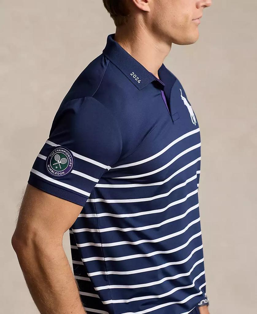 Men's Wimbledon 2024 Striped Polo Shirt - Luna BR wear co.