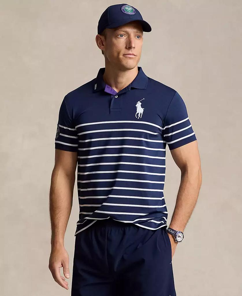 Men's Wimbledon 2024 Striped Polo Shirt - Luna BR wear co.
